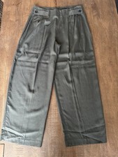 NWT Banana Republic Olive Green Tencel Dress Pant, Size 12