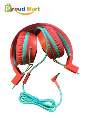 JLab JBuddies Studio Wired Headphones - Orange/ Green