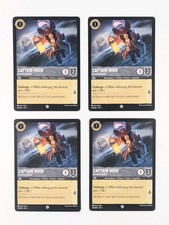 Disney Lorcana Captain Hook Forceful Duelist x4 MINT Set First Chapter 174/204