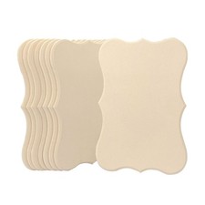 8 Pack Blank MDF Wood Plaques-12x8x0.25 inches Unfinished Beveled Wooden Sign...