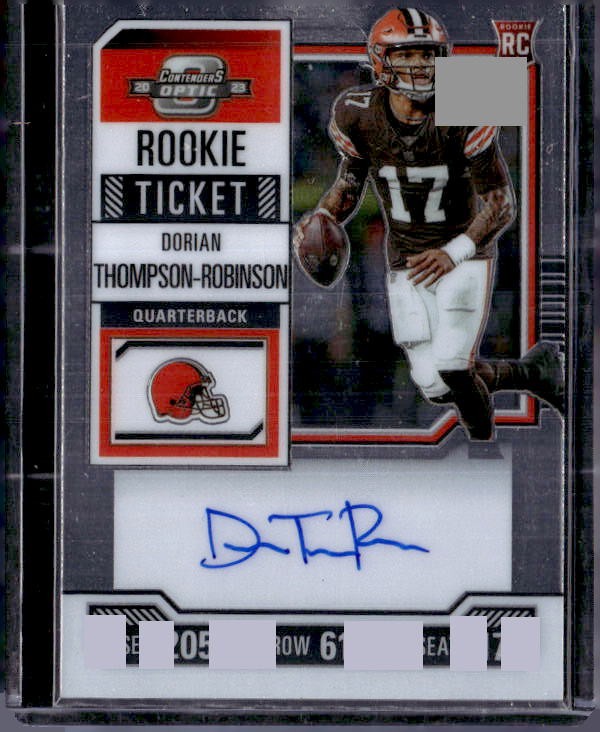 2023 Panini Contenders Optic #110 Dorian Thompson-Robinson Auto