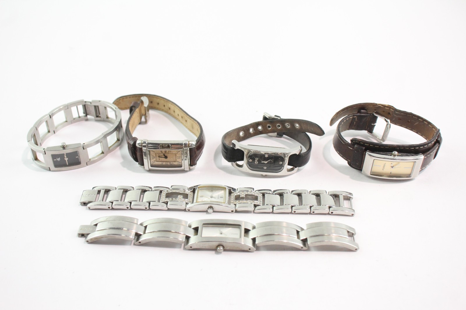 D&amp;G Womens 6 Assorted x Emporio WORKING Watches Quartz Armani - vintagewatches.pk