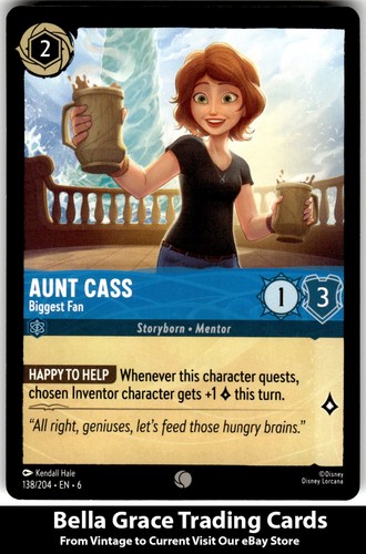 Aunt Cass - Biggest Fan 138/204 Common Azurite Sea Lorcana