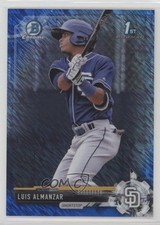 2017 Bowman Chrome Prospects Blue Shimmer Refractor Luis Almanzar #BCP8 fm0