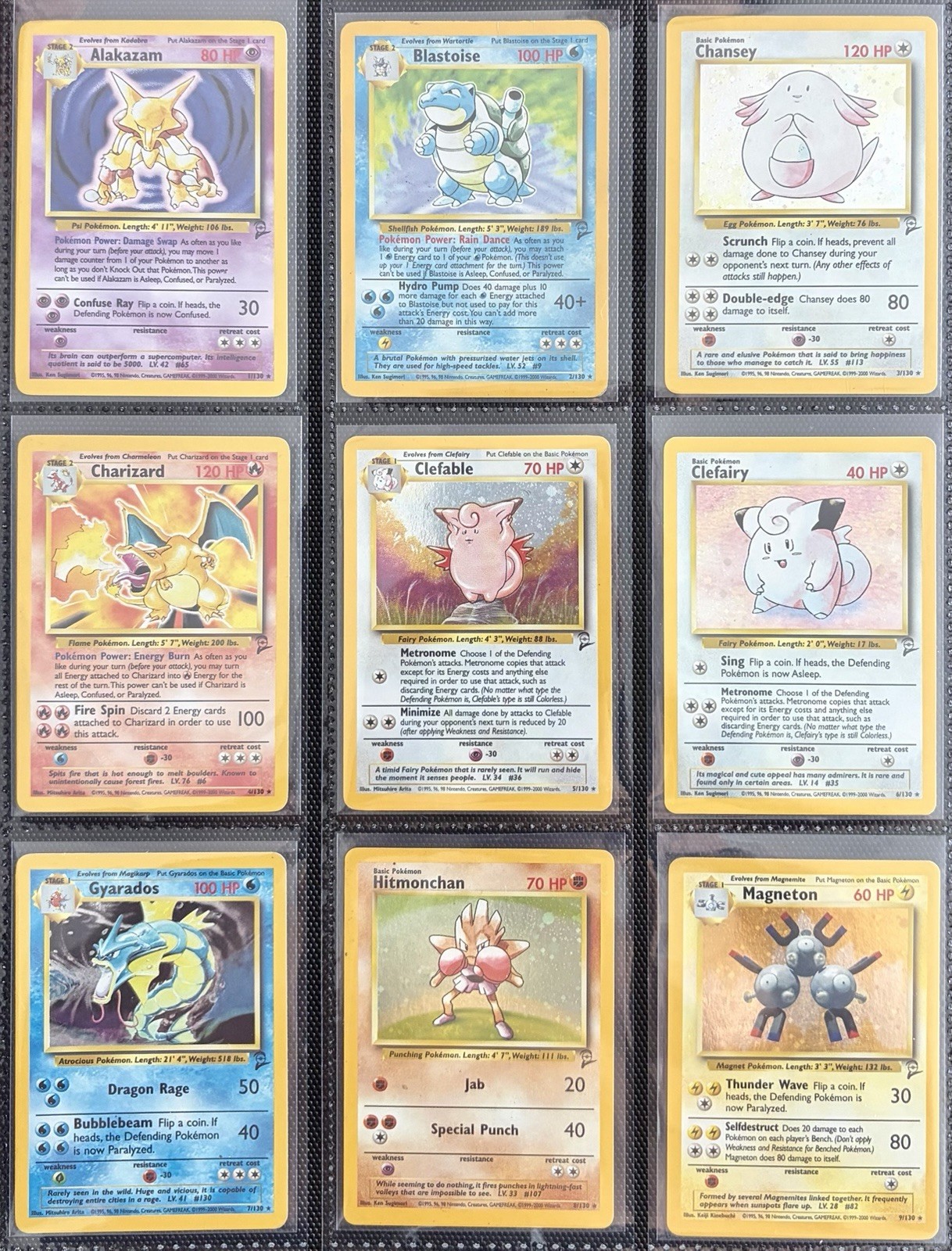 Pokemon 100% 130/130 Complete Master Base Set 2 WOTC Vintage 2000 w Charizard