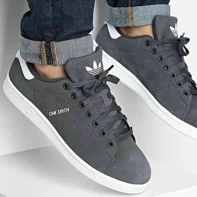 Adidas Stan Smith grau weiß Herren Sneaker Schuhe UK 7,5, 8, 8,5