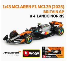 Bburago 1:43 Mclaren MCL39 F1 Racing British GP Lando Norris Oscar Piastri