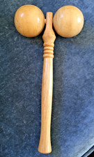 Vintage Hand Held Wooden Roller Back Massager