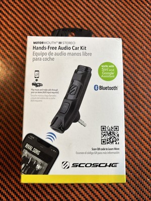 Scosche MotorMouth III HandsFree Bluetooth Audio Car Kit  New Receiver