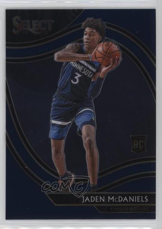 2020-21 Panini Select Courtside Retail Blue Jaden McDaniels #273 Rookie RC 0y6s