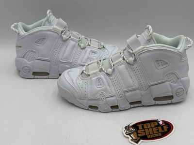 DS NEW Nike Air More Uptempo Triple White Authentic Scottie Pippen