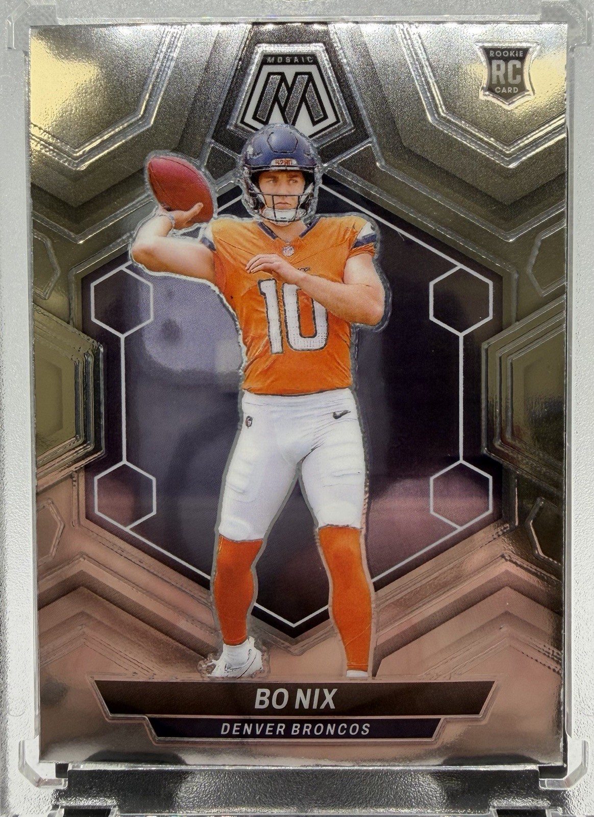 2024 Panini Mosaic Rookies Bo Nix #312 Silver