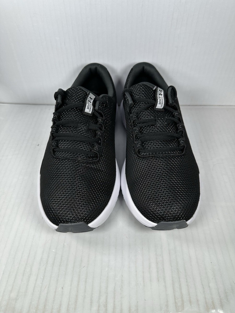 Size 10 Under Armour Shoes Mens WIDE Black White Charged Surge 4 4E 3028249-002 Under Armour Surge 4 Extra Wide 4E Jogging Shoes main image 3