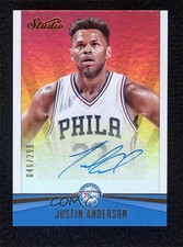 2016-17 Panini Studio Studio Signatures 46/299 Justin Anderson #4 Auto 0l5n