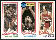 1980-81 Topps Bill Cartwright (RC), Walter Davis, Bob Gross #199-9-191 ~ NM-MT ~