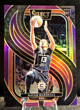 2025 Panini Select WNBA #167 Rayah Marshall RC Premier Purple Prizm /149 Sun