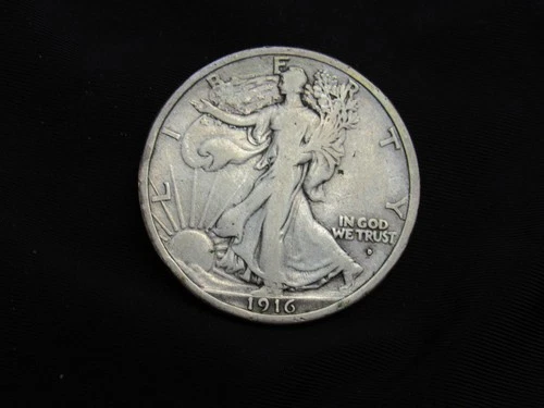 1916 D walking Liberty Half Dollar