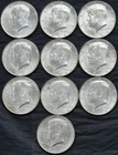 Roll of 10 Uncirculated 90% Silver 1964 Kennedy Half Dollars ($5 Face Value)