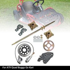 For ATV Quad Buggy Go Kart 44" Rear Live Axle Kit Wheel Hub Sprocket Brake New