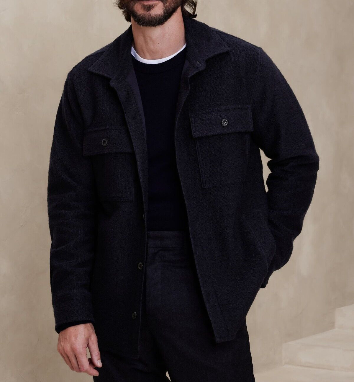 Куртка-рубашка BANANA REPUBLIC Tristan из букле 734149 11890₽