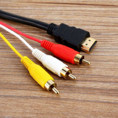 1080p HDMI Male S-video to RCA AV Audio Cable Hdmi To