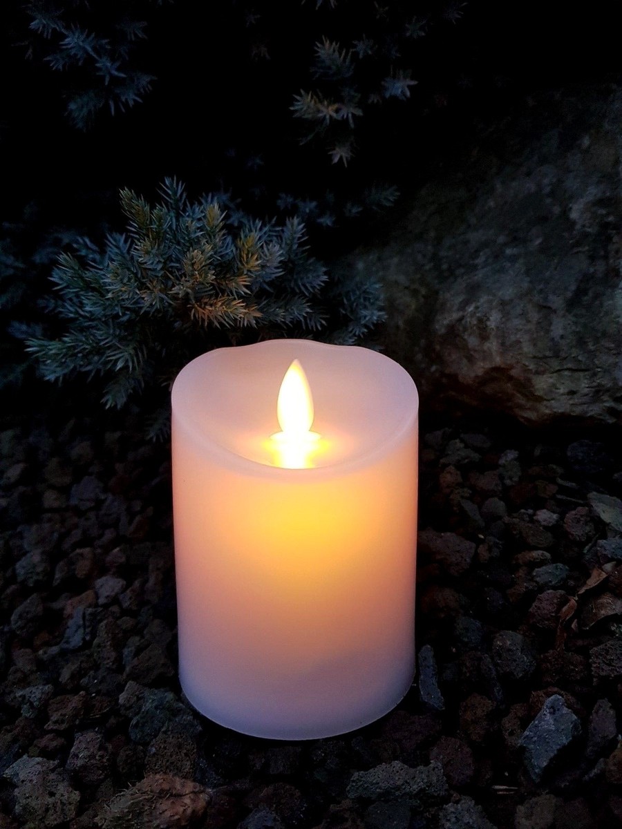 LED GRABLICHT FLACKERND 30 TAGE GRABKERZE GRABLATERNE GRABLAMPE INKL.BATTERIE