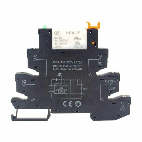 Relé 230V AC FY-41F-1 cambiador 6A TS 6,2 mm - Imagen 1 de 1