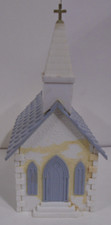 VINTAGE BACHMANN PLASTICVILLE O-S SCALE CHURCH FULLY ASSEMBLED NEEDS REPAINTING