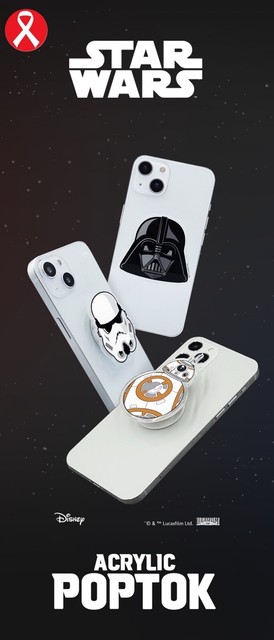 STAR WARS ACRYLIC POPTOK GRIP HOLDER
