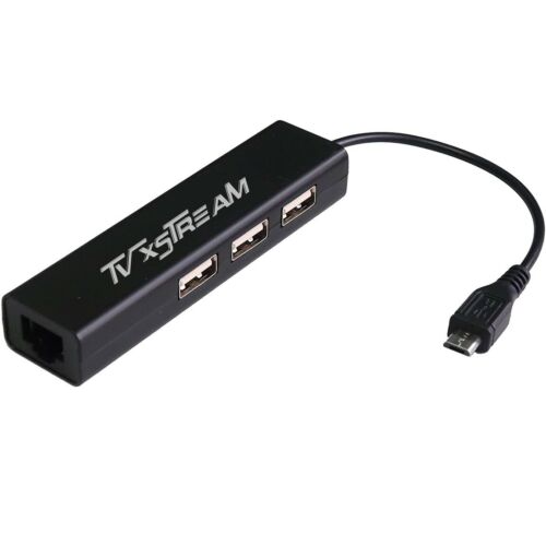 Adaptateur Ethernet Micro 3 ports USB HUB pour Amazon Firetick 4K ou 2e génération - Photo 1 sur 3