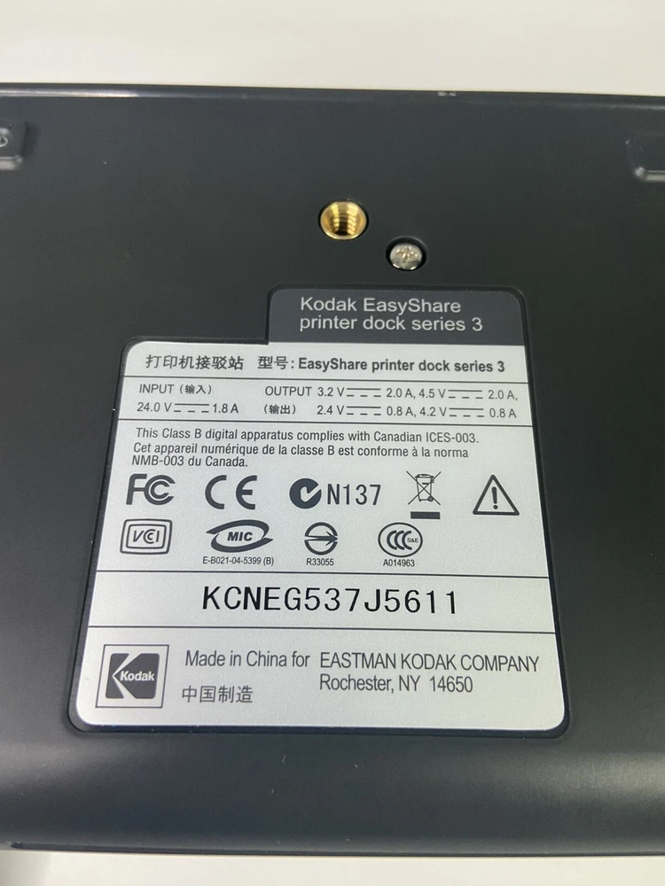 Kodak Easyshare Photo Printer Dock Series 3 Plus Carry Bag SEE DESCRIPTION