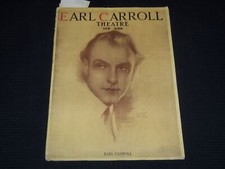 PROGRAMME THÉÂTRE VANITIES COMTE CARROLL 22 OCTOBRE 1928 - W. C. FIELDS - J 7884