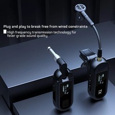 Wireless UHF Saxophone Microphone System for Sax and Trumpet USA NEWqfdfdg