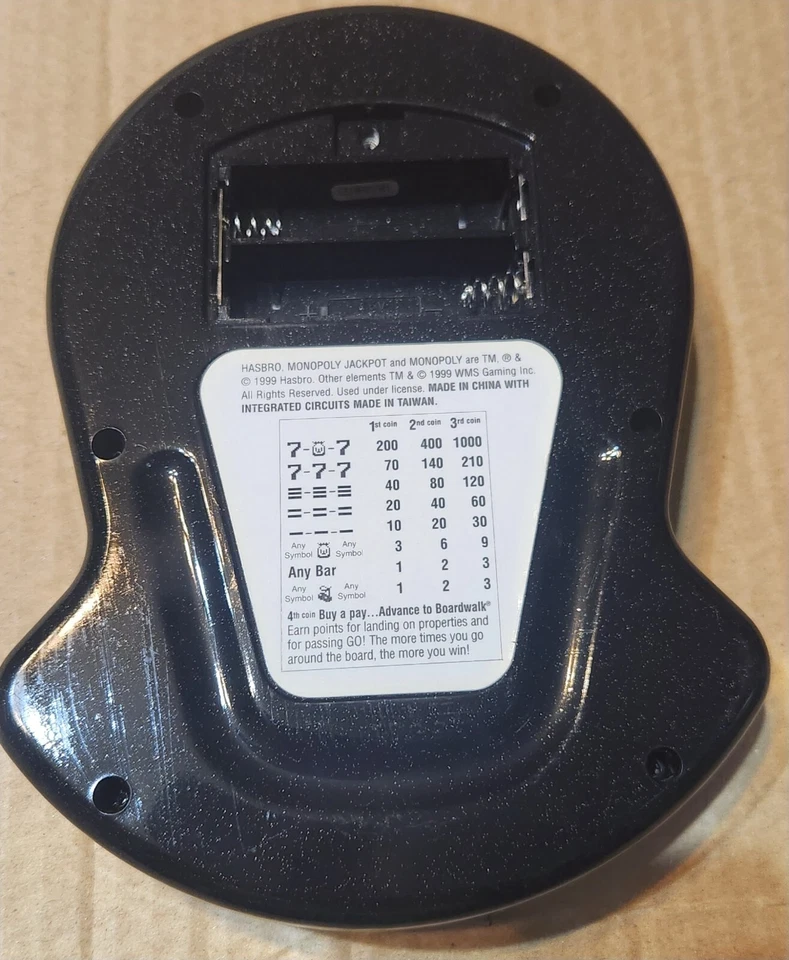 Vintage 1999 Monopoly Jackpot Electronic Handheld Game - Image 2 of 3