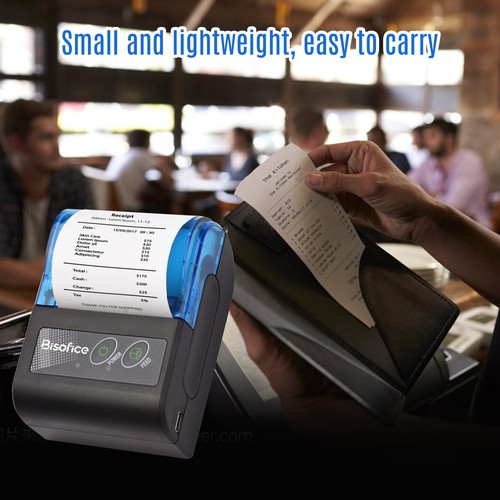 Portable Mini Thermal Printer Wireless USB Receipt Bill Ticket Printer 58mm U7H6 - 第 7/12 張圖片