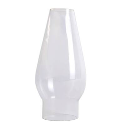 Lehman's Replacement Oil Lamp Chimney, Gem Pine with 1 5/8 in Base, Clear Glass