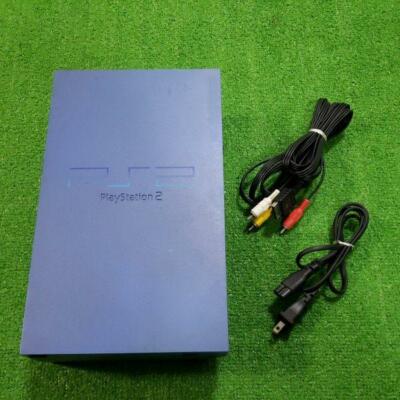 Sony PlayStation 2 SCPH-39000 Console Cable Controller blue PS2