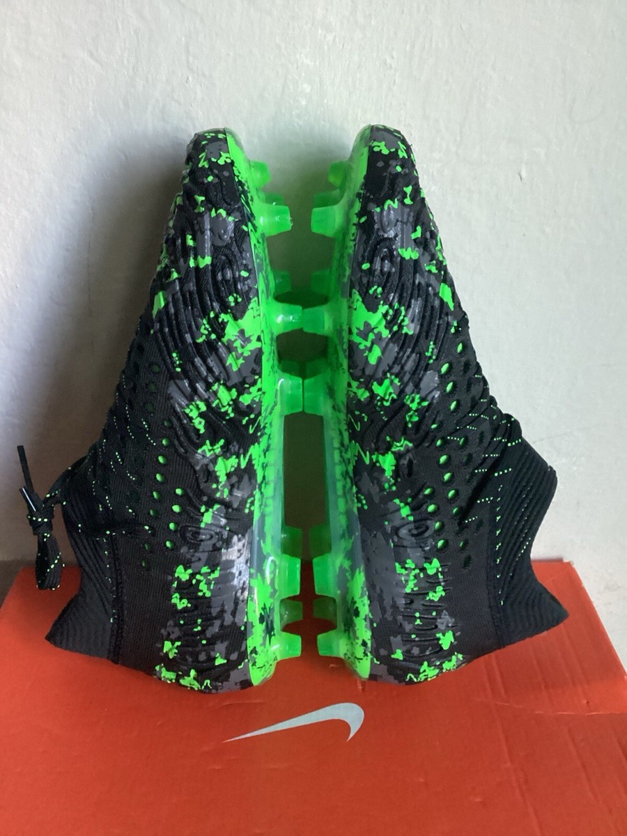 PUMA FUTURE 19.1 NETFIT FG/AG BLACK/GREEN SOCCER SHOES PUMA FUTURE 19.1 NETFIT FG/AG BLACK/GREEN SOCCER SHOES