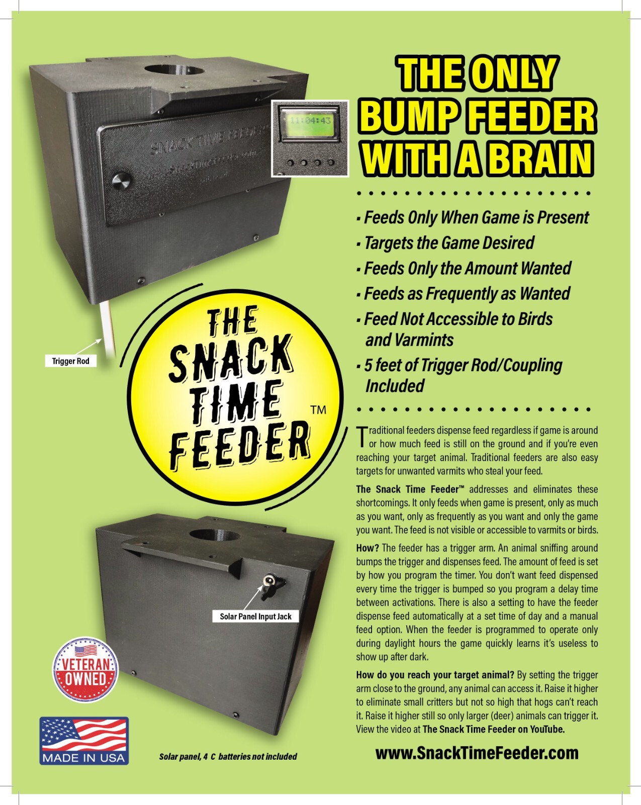 Snack Time Feeder Deer Feeder eBay