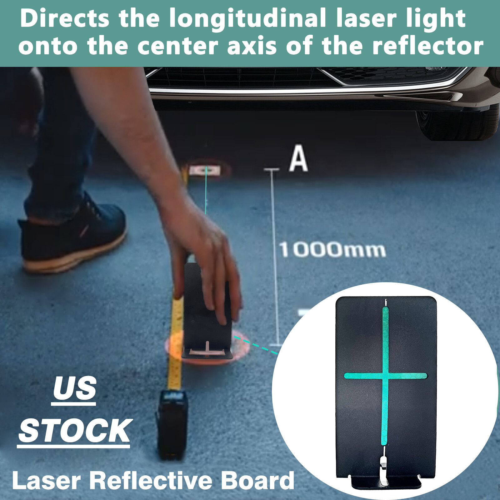 US STOCK ADAS Calibration Tool Reflective Board for Vehicle Centerline Alignment