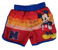 MICKEY MOUSE SWIM SWIMMING TRUNKS BATHING SUIT Toddler's Size 12 MONTHS