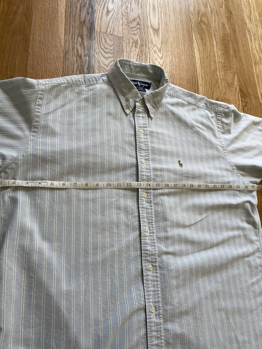 Polo Ralph Lauren Vintage 90s Striped Cotton Blake Oxford Polo Ralph Lauren Vintage 90s Striped Cotton Blake Oxford