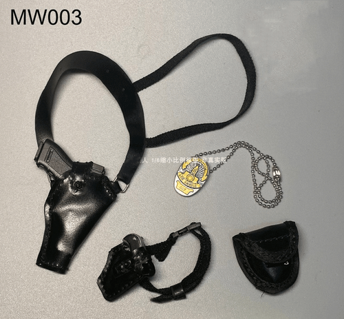 J3-6 1/6Scale Sodier MW03 Black Single-shoulder Pistol Bag&Toy Sets Model for 12 - Picture 5 of 5