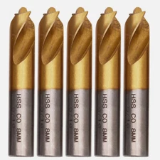 5pcs 5/16" 8mm HSS Cobalt Spot Weld Drill Bits Spot Welding Remover Cutter Tool