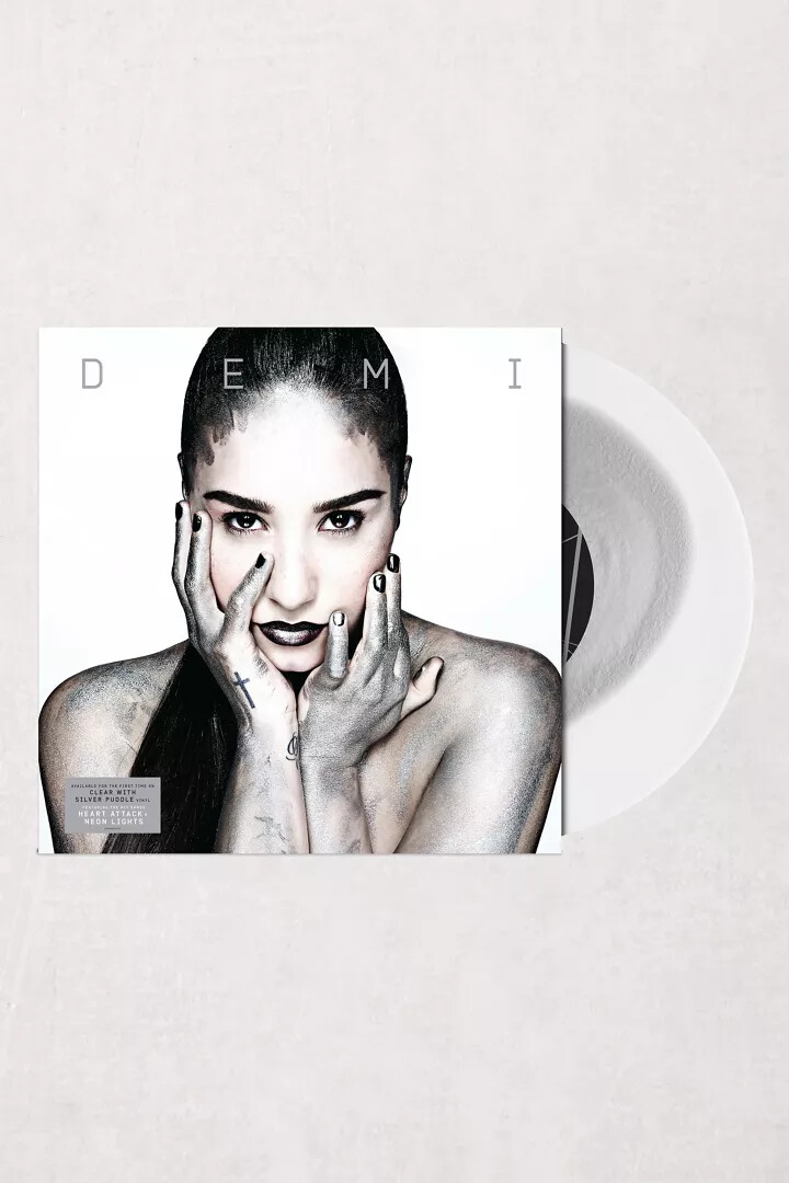 Demi Lovato Demi Limited LP Clear Silver Vinyl Record Album