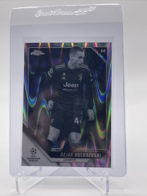 Carte Dejan Kulusevski Topps 2021-22 – Auto Noir 25/49 – Juventus – UCL – Originale