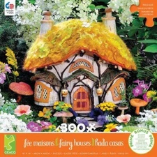 Fairy House - 'Dewdrop Inn' 300 Piece 19 X 19 Inch Puzzle