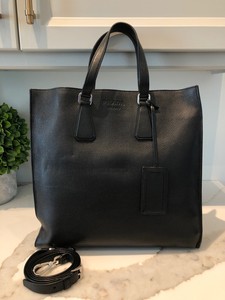 prada leather tote