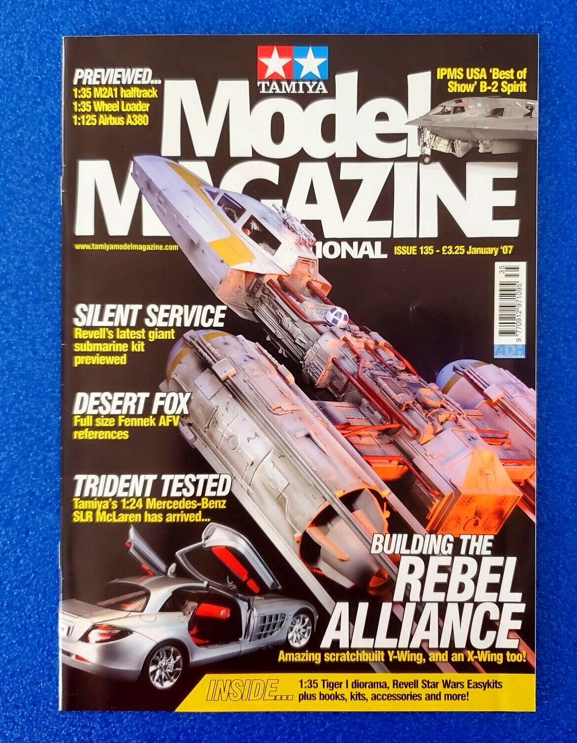 TAMIYA MODEL MAGAZINE: BUILDING THE REBEL ALLIANCE JANUARY 2007 STAR WARS