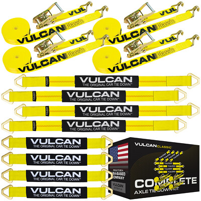 VULCAN Lashing Winch & Chain Anchor Winch Strap Kit - 2" - 3300 Lbs SWL - View #8